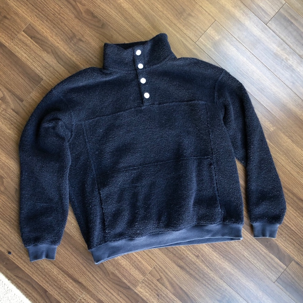 Outdoor Voices Snap Up Megafleece Navy - Unisex